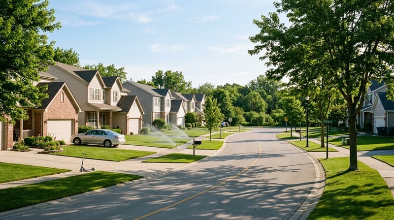 River Hills, Bolingbrook, IL, illustrative neighborhood scene