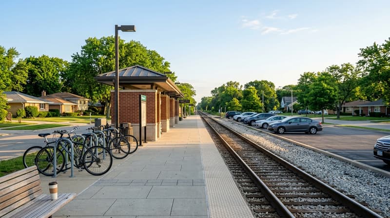 Belmont, Downers Grove, IL, illustrative neighborhood scene
