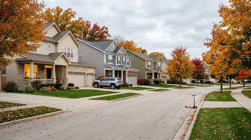 Providence, Elgin, IL, illustrative neighborhood scene
