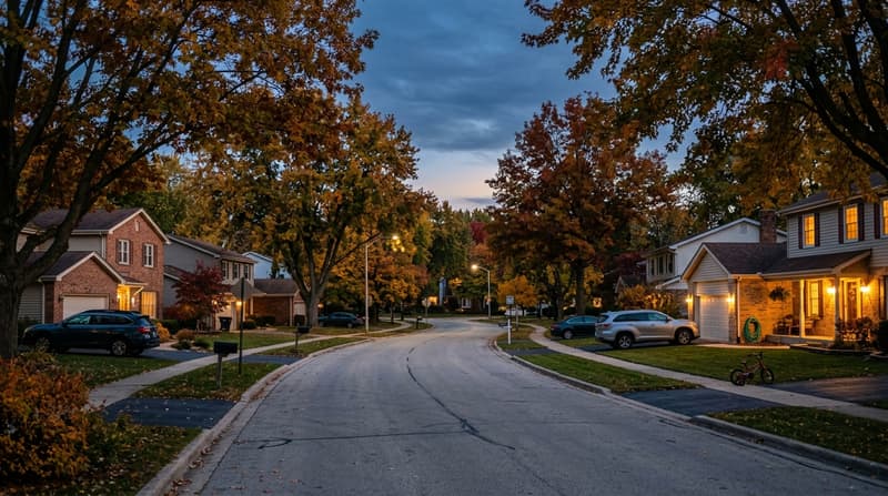 Brookdale, Naperville, IL, illustrative neighborhood scene