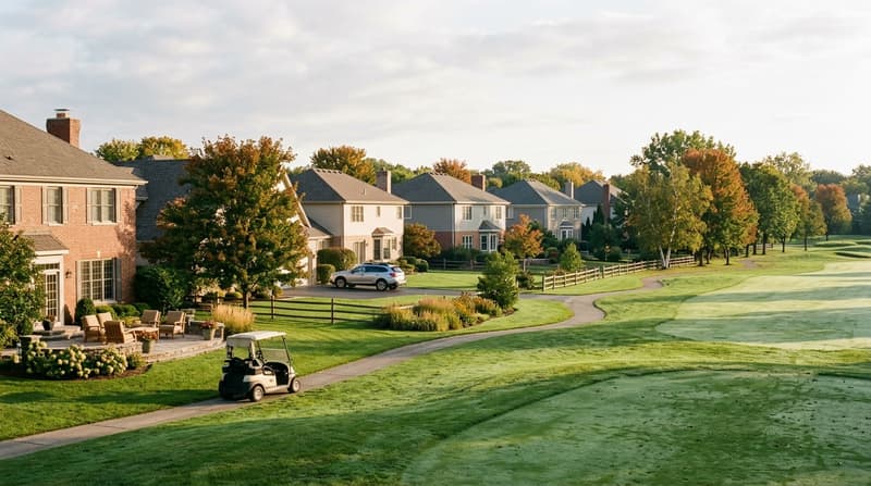 Cress Creek, Naperville, IL, illustrative neighborhood scene