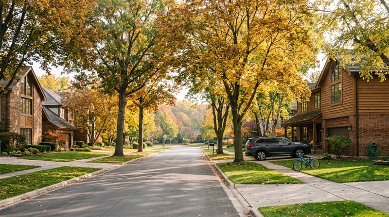 Hobson West, Naperville, IL, illustrative neighborhood scene