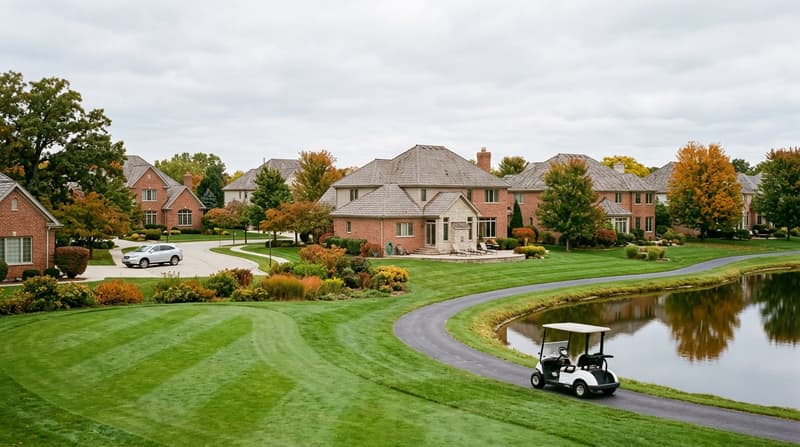 White Eagle, Naperville, IL, illustrative neighborhood scene