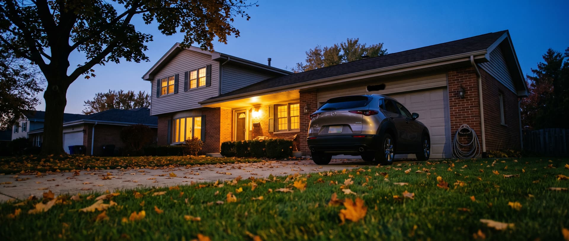 Illinois, illustrative scene of a typical home