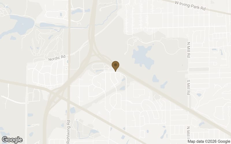 Map of Foxdale in Addison