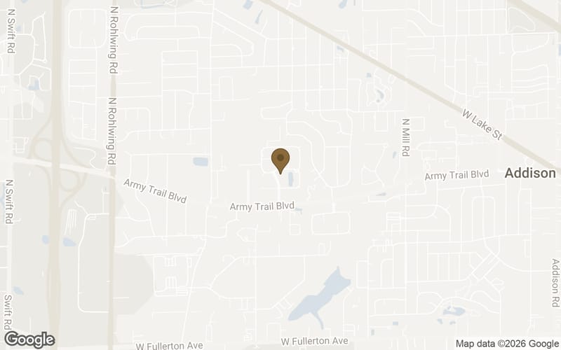 Map of Friars Cove in Addison