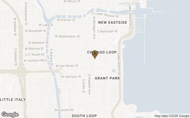 Map of The Loop in Chicago