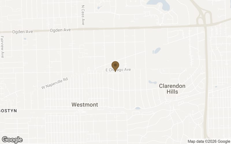 Map of Blackhawk Heights in Clarendon Hills