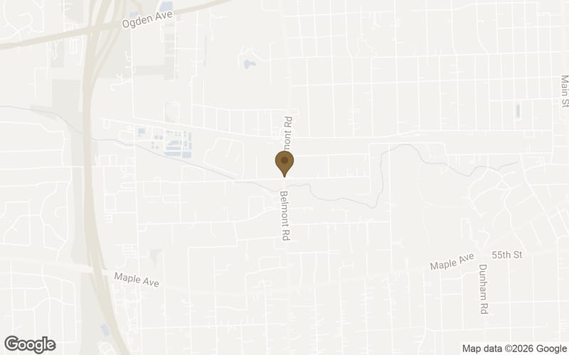 Map of Belmont in Downers Grove