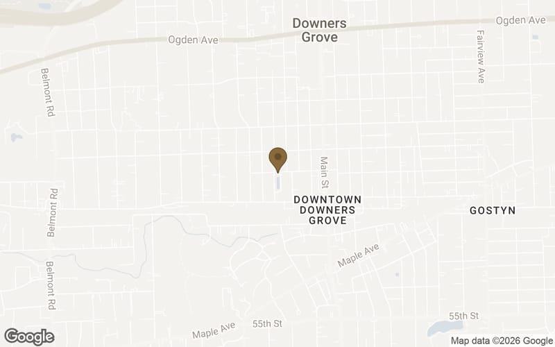Map of Prince Pond in Downers Grove