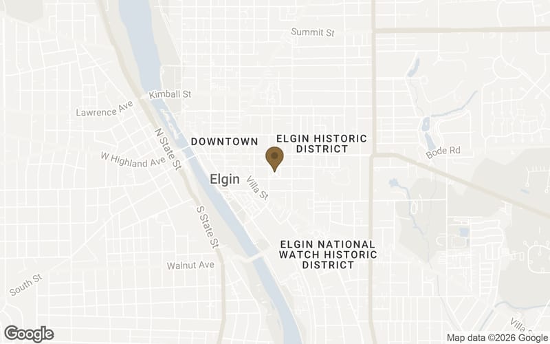 Map of Gifford Park in Elgin
