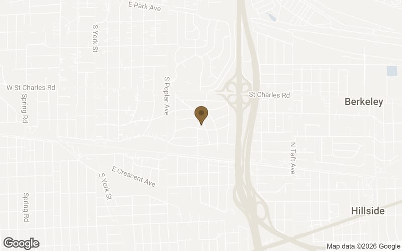 Map of Crescent Park in Elmhurst