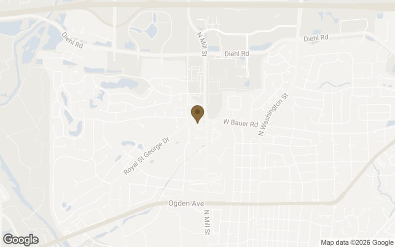 Map of Cress Creek in Naperville