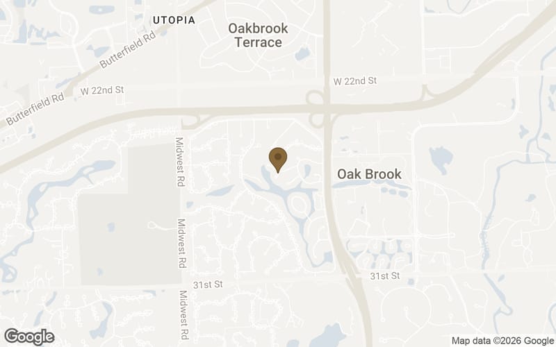Map of Briarwood Lakes in Oak Brook