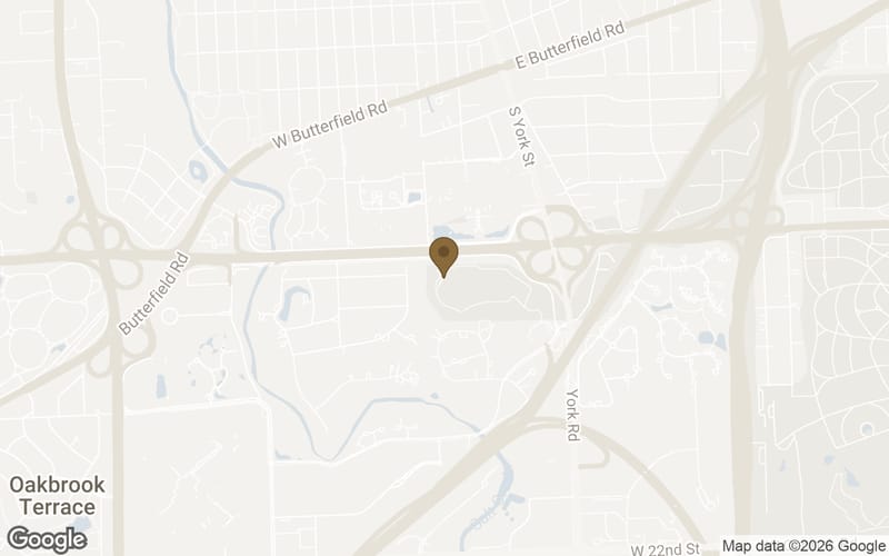 Map of York Woods in Oak Brook