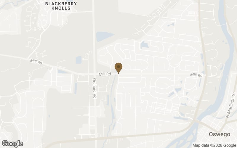 Map of Gates Creek in Oswego